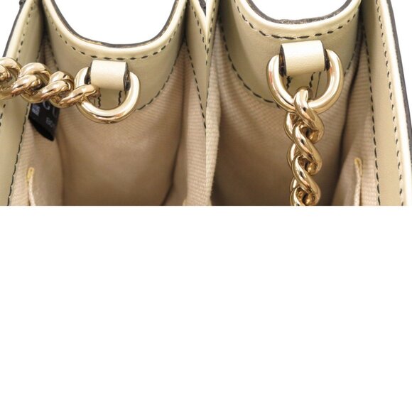 GUCCI Authentic Cream Leather Horsebit Shoulder Bag - Picture 8 of 8